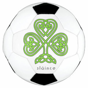 Balón De Fútbol Slainte Celtic Shamrock Green St.