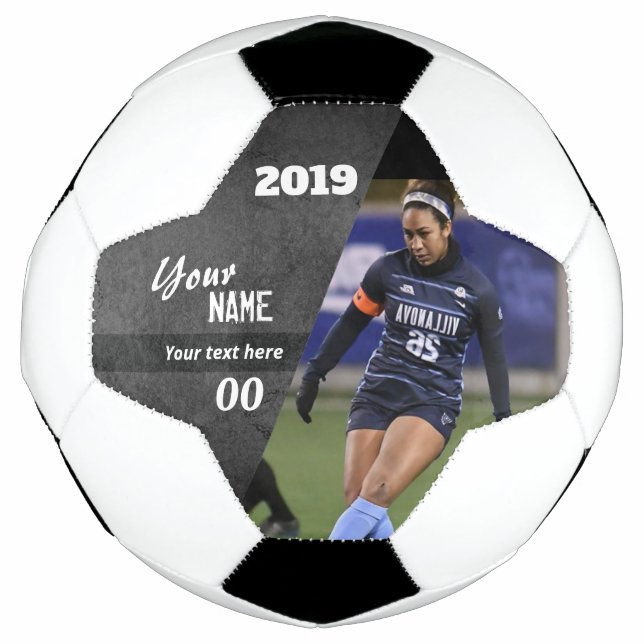 Balón De Fútbol Slice Personalizado Soccer Ball Black (Anverso)