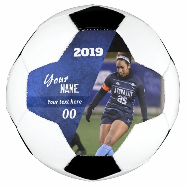 Balón De Fútbol Slice Personalizado Soccer Ball Blue (Anverso)