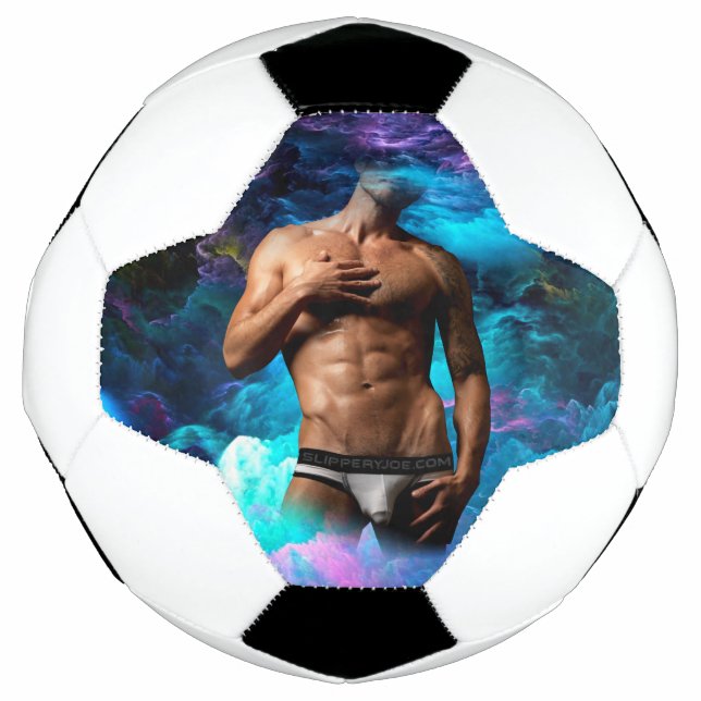 Balón De Fútbol SlipperyJoe hombre muscular macizo de ropa interio (Anverso)