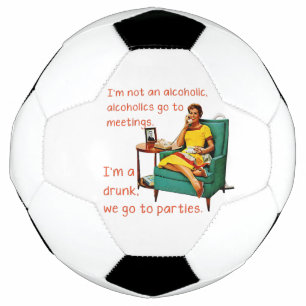 Balón De Fútbol SlipperyJoe socializando bebiendo fiesta vintage m