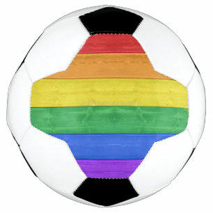 Balón De Fútbol SlipperyJoe's clásico arcoíris táctil artesanal