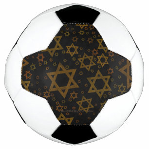 Balón De Fútbol SlipperyJoe's Hanukkah Star David artístico