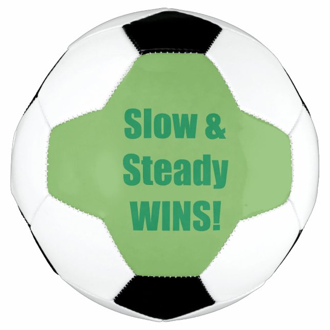 Balón De Fútbol Slow & Steady WINS! (Anverso)