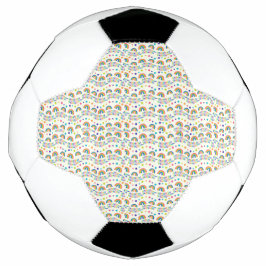 Balón De Fútbol Soccer ball design showing small rainbow 