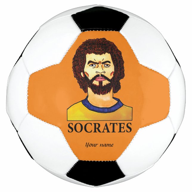 Balón De Fútbol Sócrates de Brasil personalizados (Anverso)