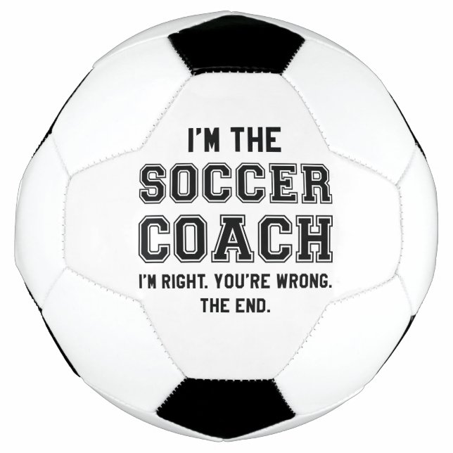 Balón De Fútbol Soy el entrenador de fútbol (Anverso)
