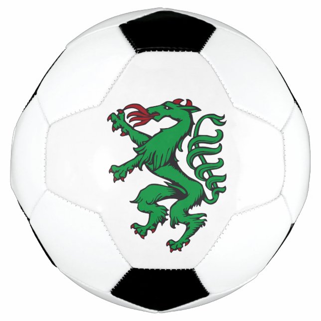 Balón De Fútbol Steiermark Rot Grün Wappen Panther Österreich (Anverso)