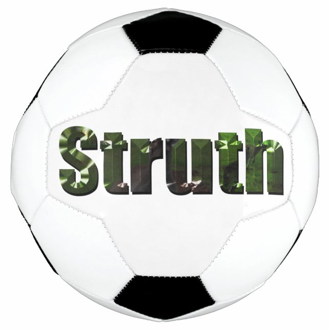 Balón De Fútbol ¡Struth! Palabra argot australiana, (Anverso)