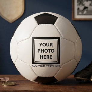 Balón De Fútbol Subir imagen foto y agregar texto – Personalizar