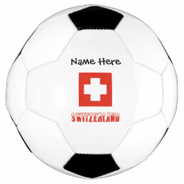 Balón De Fútbol Suiza y bandera suiza personalizados 