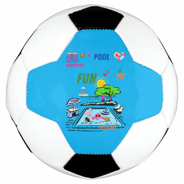 Balón De Fútbol Swimming Pool Fun (Anverso)