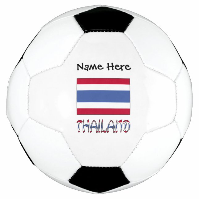 Balón De Fútbol Tailandia y la bandera tailandesa personalizada (Anverso)