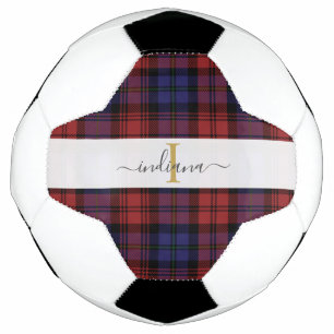 Balón De Fútbol Tartán en monograma ruso