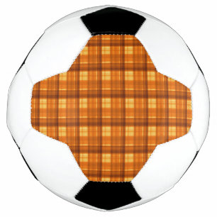 Balón De Fútbol Tartán marcado por naranja,