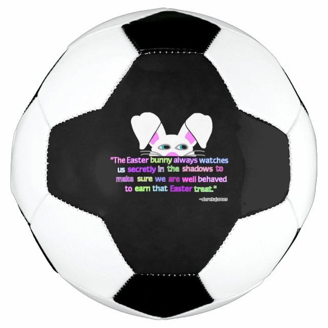 Balón De Fútbol Te Veo, Pascua Bunny Soccer Ball (Anverso)