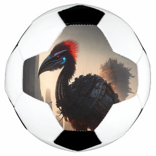 Balón De Fútbol "Techno-Feathers: The Futuristic Emu Robot"