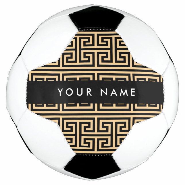 Balón De Fútbol Tecla de lucioperca griega H Brown, su nombre, per (Anverso)