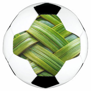 Balón De Fútbol Tejido de bambú fresco verde