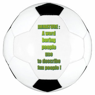 Balón De Fútbol Texto divertido e inmaduro