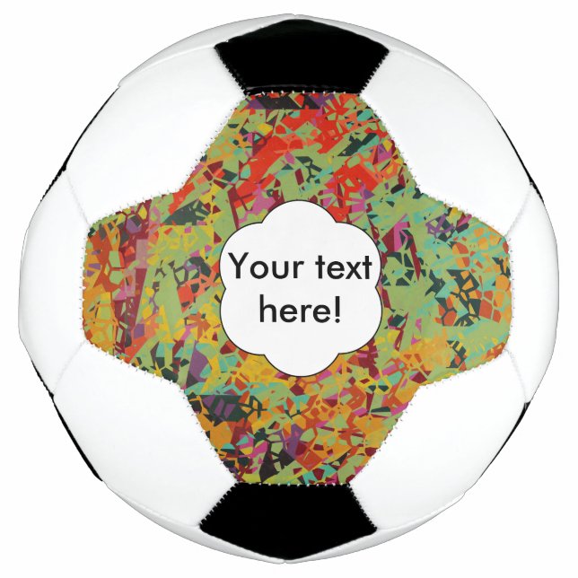 Balón De Fútbol Textura de agujeros coloridos (Anverso)