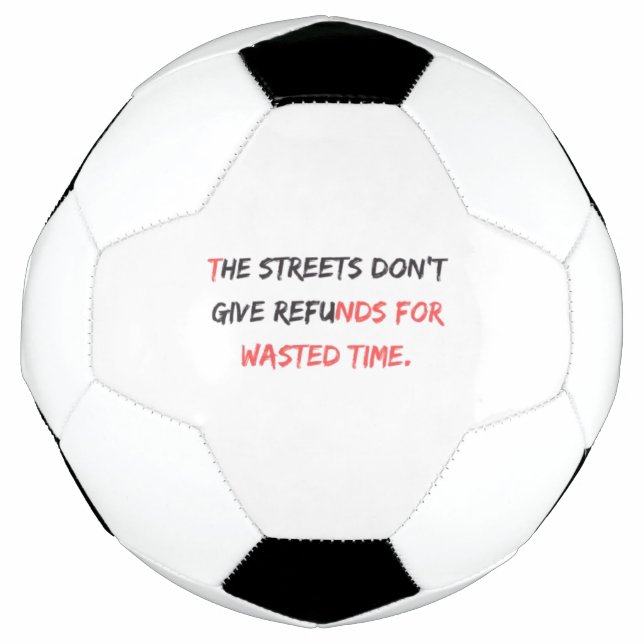 Balón De Fútbol The No Refunds Design: (Anverso)