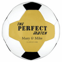 Balón De Fútbol The PERFECT Match M Gold Style Couple