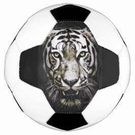 Balón De Fútbol Tigre blanco de vidrio templado