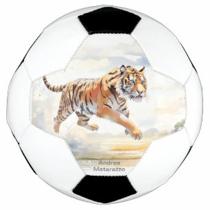 Balón De Fútbol Tigre en acción
