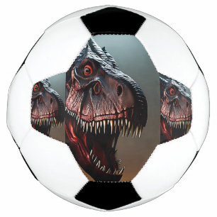 Balón De Fútbol Tirrannosauro Rex Scary Face, Soccerball