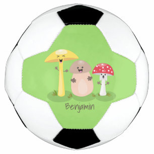 Balón De Fútbol Toadstool de hongos de hongo de kawaii