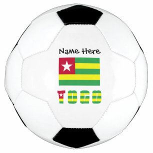 Balón De Fútbol Togo Bandera Togolesa Nombre Personalizado 