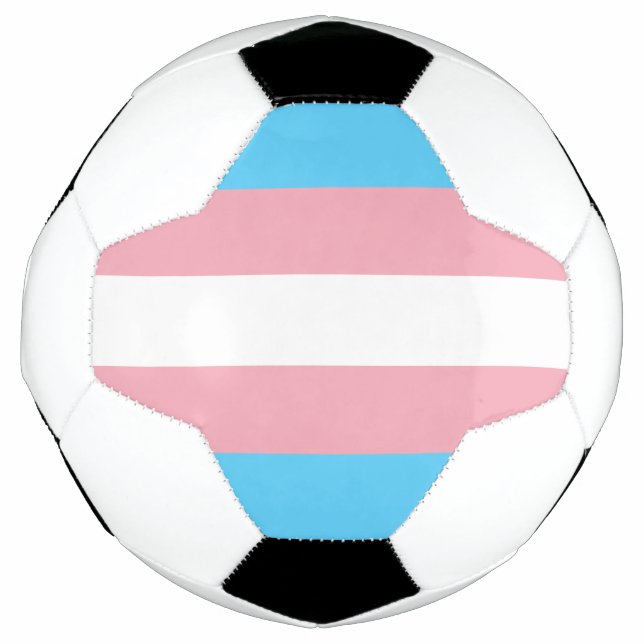 Balón De Fútbol transgénero bandera transgénero lgbt lgbtq gay les (Anverso)