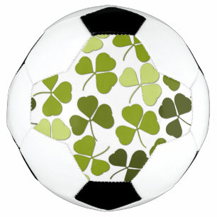 Balón De Fútbol Trébol verde en una variedad de tonos