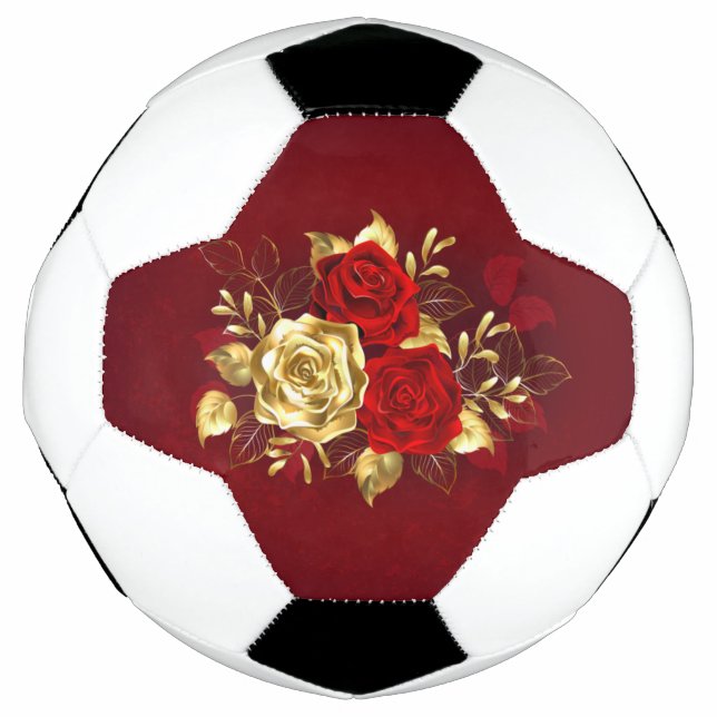 Balón De Fútbol Tres Rosas Joyas (Anverso)