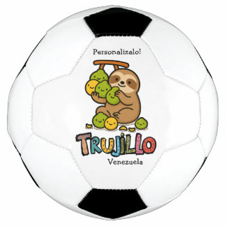 Balón De Fútbol Trujillo Venezuela | Diseño divertido Personalizab