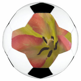 Balón De Fútbol Tulipán rosa y amarillo