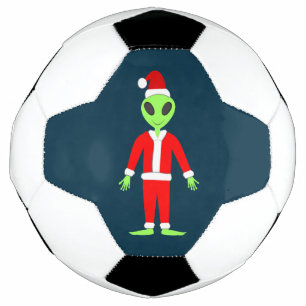 Balón De Fútbol UFO Ho Ho Padre Navidad alienígena