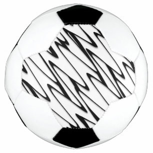 Balón De Fútbol Un arte moderno abstracto de línea enérgica