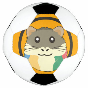 Balón De Fútbol Un hámster divertido y juguetón