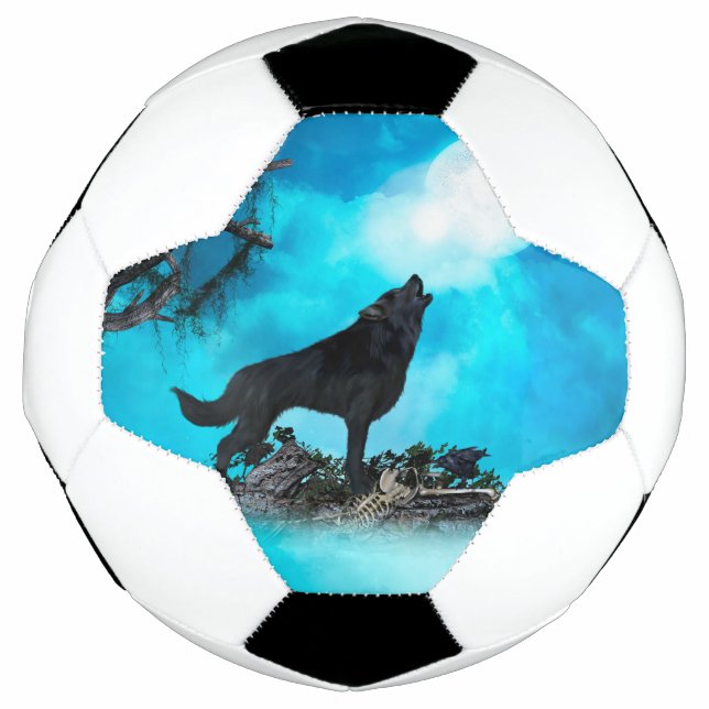 Balón De Fútbol Un lobo asombroso (Anverso)