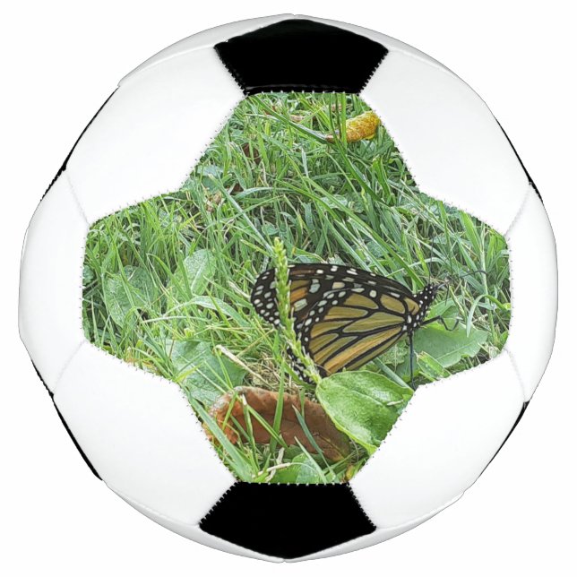 Balón De Fútbol Una mariposa monarca (Anverso)