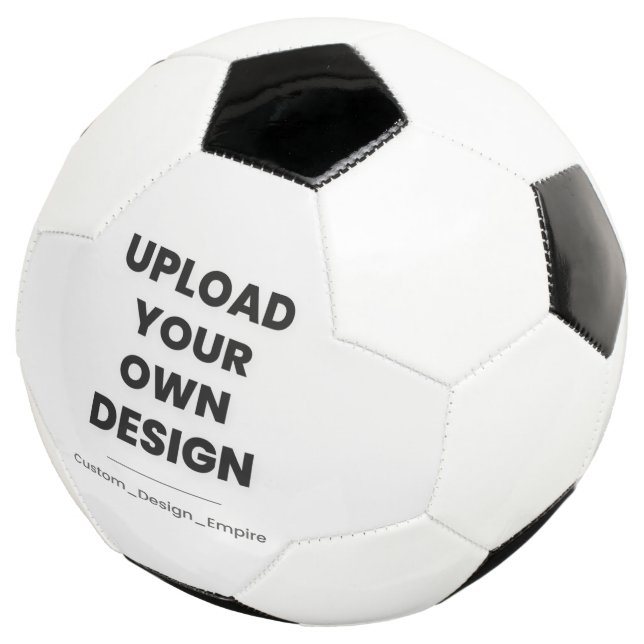 Balón De Fútbol Upload Your Own Design Here | Custom Template (Tres cuartos)