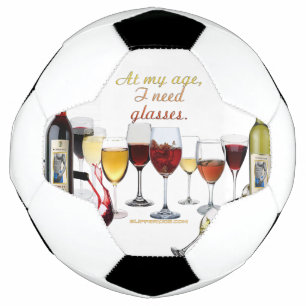 Balón De Fútbol Vajilla para vino de SlipperyJoe's con juego de pa