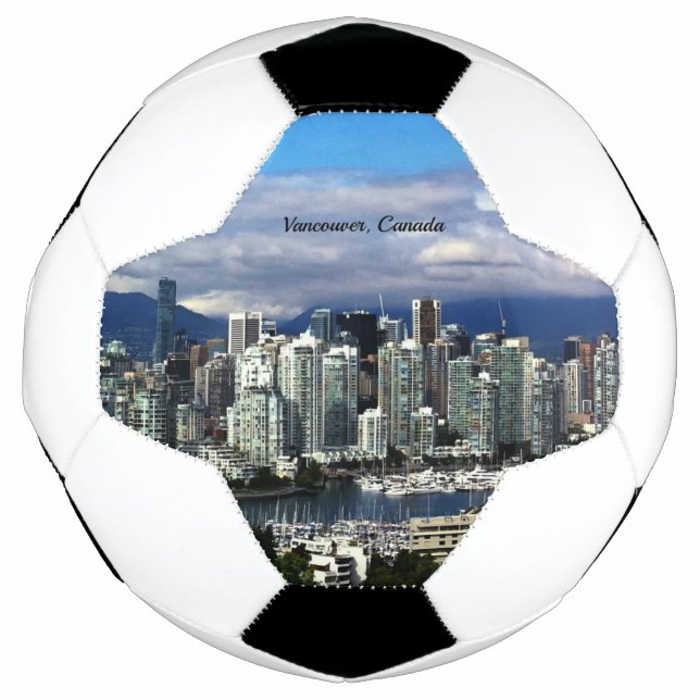 Balón De Fútbol Vancouver, horizonte de Canadá (Anverso)