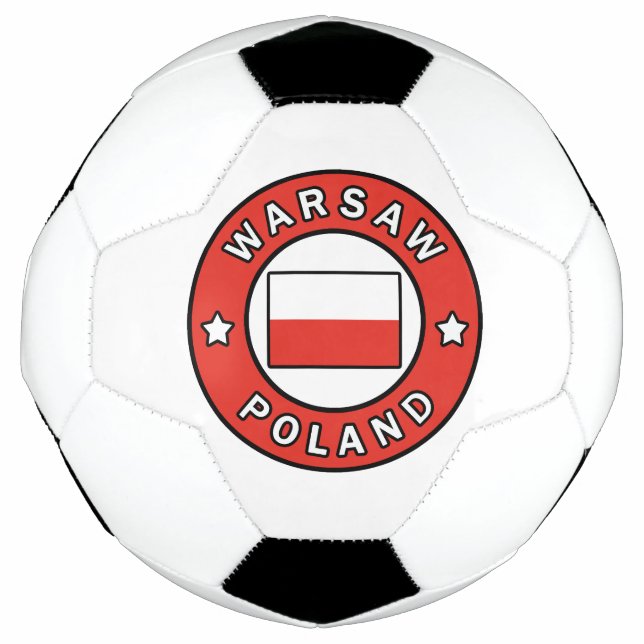 Balón De Fútbol Varsovia Polonia (Anverso)