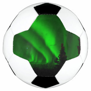 Balón De Fútbol verde aurora-boreal