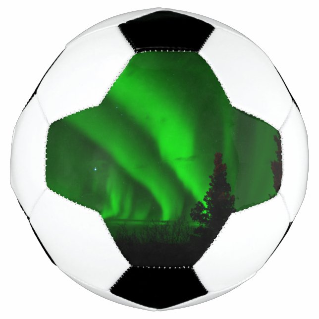 Balón De Fútbol verde aurora-boreal (Anverso)