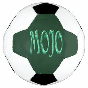 Balón de fútbol verde de Mojo