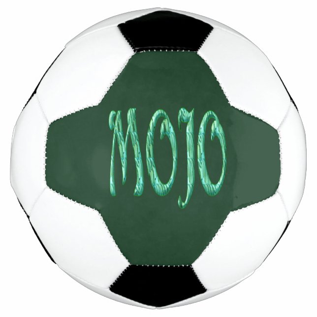 Balón de fútbol verde de Mojo (Anverso)